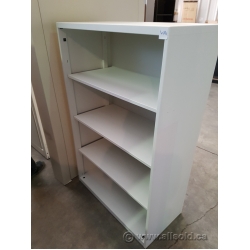 White Metal 4 Shelf Bookcase